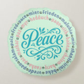 すべての言語の平和 ラウンドクッション (正面)