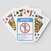 すべての訪問者に通知 トランプ (裏面)