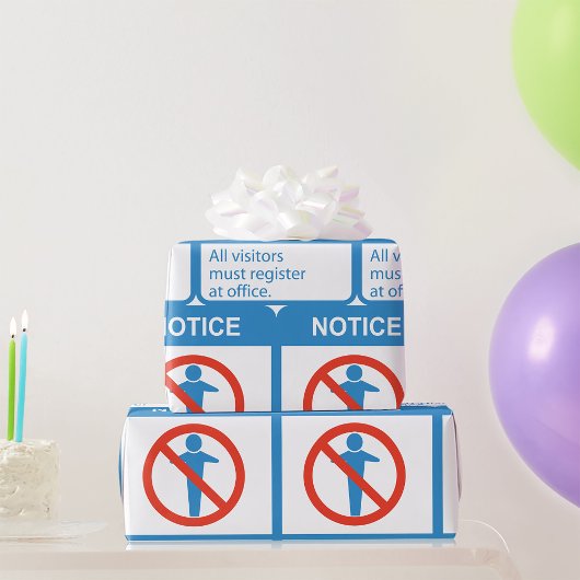 すべての訪問者に通知 ラッピングペーパー