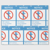 すべての訪問者に通知 ラッピングペーパー (フラット)