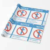 すべての訪問者に通知 ラッピングペーパー (アンロールド)