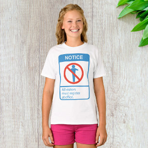 すべての訪問者に通知 Tシャツ