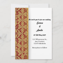 「すべての詳細で愛を静める」 招待状