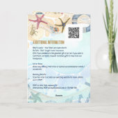 すべての詳細を持つ4pg宛先ウェディング招待状 カード (裏面)