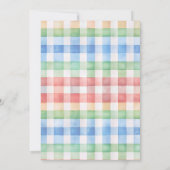 すべての誕生日を呼び出すかわいいパーティー動物たち 招待状 (裏面)