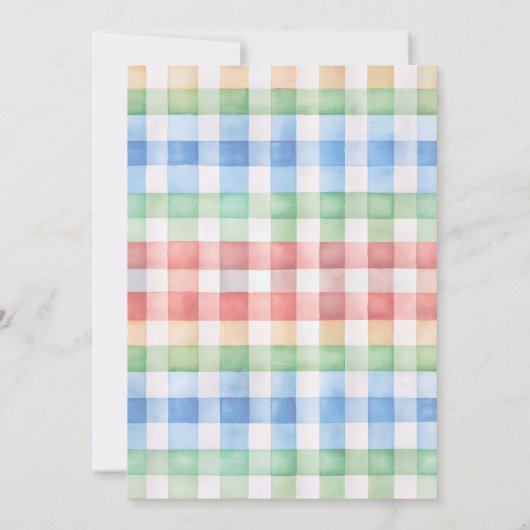 すべての誕生日を呼び出すかわいいパーティー動物たち 招待状 (裏面)