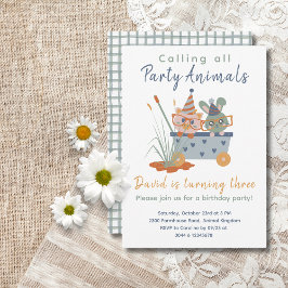 すべての誕生日動物を呼び出すパーティー 招待状