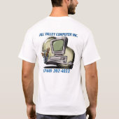 すべての谷コンピュータ Tシャツ (裏面)