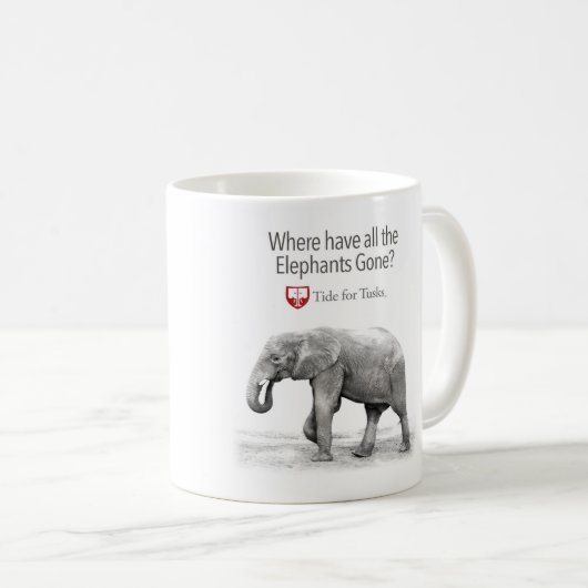 すべての象によって行くコーヒーカップを持ちなさいところ コーヒーマグカップ (正面右)