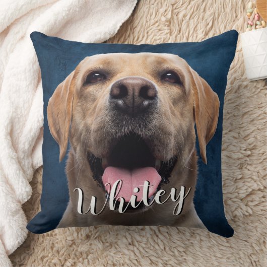 すべての足のカスタム問題の両面ドッグフォト&引用文 クッション (ブランケット)