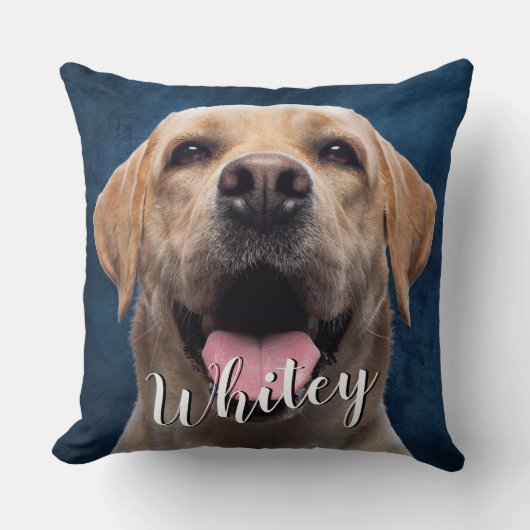すべての足のカスタム問題の両面ドッグフォト&引用文 クッション (正面)