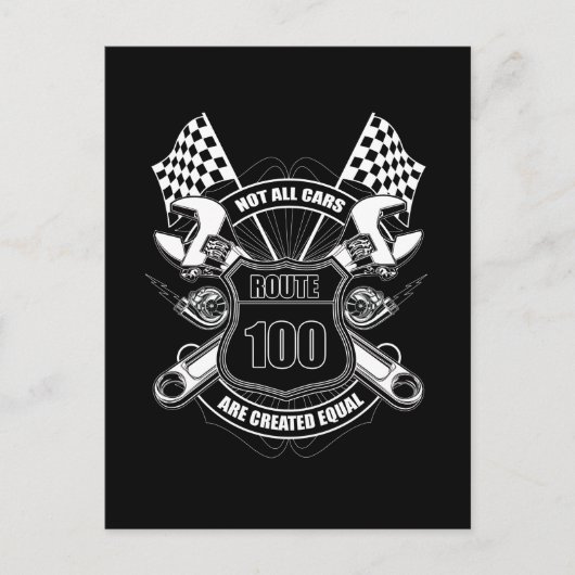 すべての車が平等に造られているわけではない ポストカード (正面)