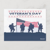 すべての退役軍人を称えるべし このベテランズ・デー ポストカード (裏面)