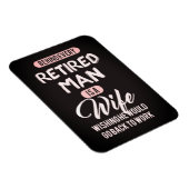 すべての退職した人の後ろに妻がいる…磁おもしろい石 マグネット (右側)