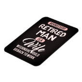 すべての退職した人の後ろに妻がいる…磁おもしろい石 マグネット (左側)