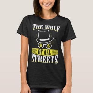 すべての通り起業家株式市場のオオカミ Tシャツ