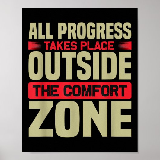 すべての進捗は心地よいゾーンMotiの外で行われる ポスター (正面)