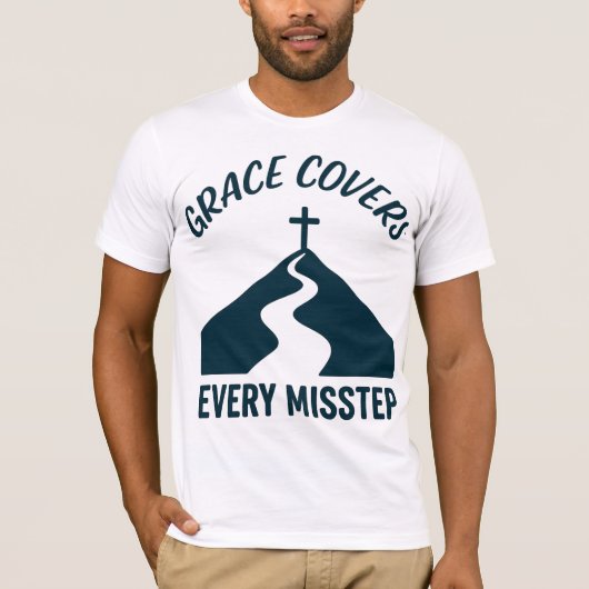 すべての過ちを包む恵み Tシャツ (正面)