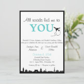 すべての道が私をあなたを導いた-両面結婚への招待 招待状 (スタンド正面)