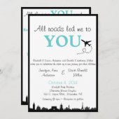 すべての道が私をあなたを導いた-両面結婚への招待 招待状 (正面/裏面)