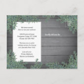 すべての道は家に通じる　新しい住所　クリスマス　１枚の写真 シーズンポストカード (裏面)