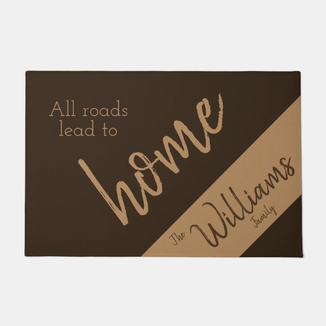 すべての道は家に通ず ドアマット (正面)