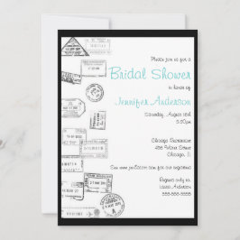 すべての道路があなたに私を導いた – ブライダルシャワー招待 招待状