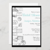 すべての道路があなたに私を導いた – ブライダルシャワー招待 招待状 (正面/裏面)