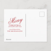 すべての道路がクリスマスに帰宅 シーズンポストカード (裏面)