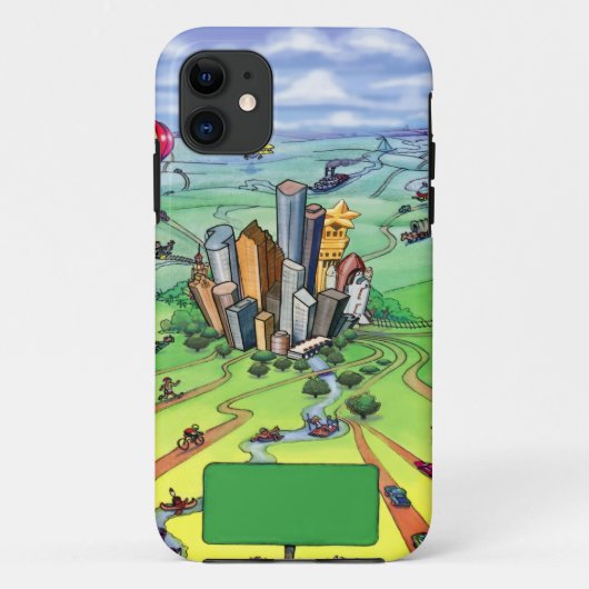 すべての道路がヒューストンに通じるテキサス州 Case-Mate iPhoneケース (裏面)