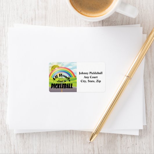 すべての道路がピックボールの郵送にパーソナライズされたつながる ラベル (インサイチュ)