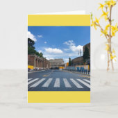 すべての道路がローマのグリーティン空白のグカードに繋がる カード (黄色い花)