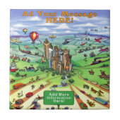 すべての道路はアトランタ・ジョージアにつながる タイル (正面)