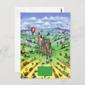 すべての道路はアトランタ・ジョージアにつながる ポストカード (正面/裏面)