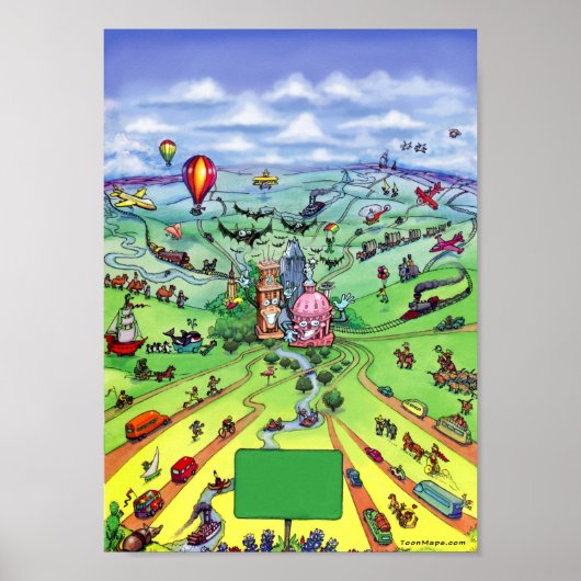 すべての道路はオースティンテキサス州に通じている ポスター (正面)