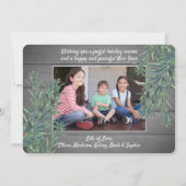 すべての道路リードホーム住所の変更クリスマス2写真 シーズンカード (裏面)