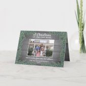 すべての道路リードホーム新しい住所クリスマス写真折り畳み シーズンカード (正面)