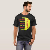 すべての選手の後ろに父ソフトボールパパダグ Tシャツ (正面フル)