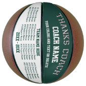 すべての選手、バスケットボールのコーチのギフトのチームカラー バスケットボール (縦)