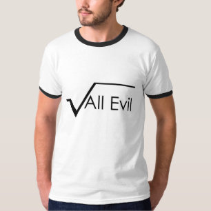 すべての邪悪なテクシーの平方根ギーク Tシャツ