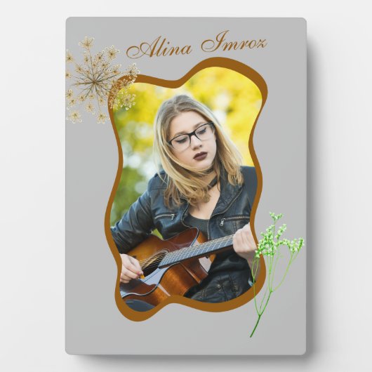 すべての部屋で声明を作る卓上のプラーク フォトプラーク (正面)