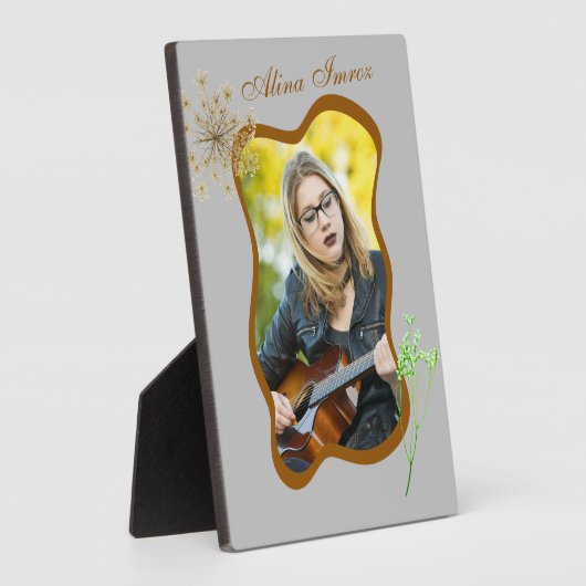 すべての部屋で声明を作る卓上のプラーク フォトプラーク (側面)