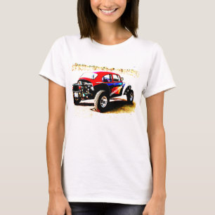すべての部門の赤く白くおよび青のbajaの虫 tシャツ