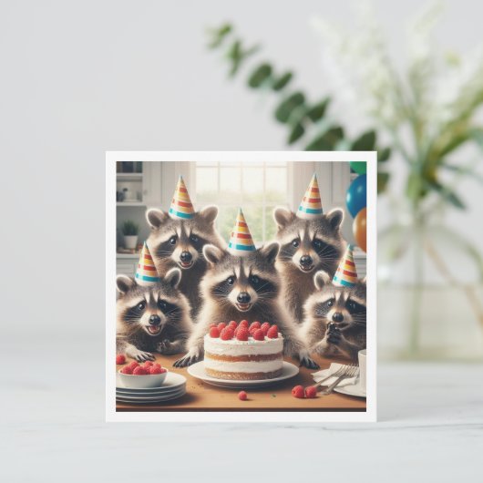 すべての野獣を呼び出す!アライグマの誕生日 招待状 (スタンド正面)