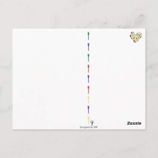 すべての野菜はがき ポストカード (裏面)