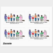 すべての障害が同じ光沢ステッカーに見えるわけではない 長方形シール (シート)