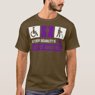 すべての障害が目に見えるてんかん認識度ではない Tシャツ