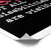 すべての障害が目に見えるクラシックポスター ポスター (角)