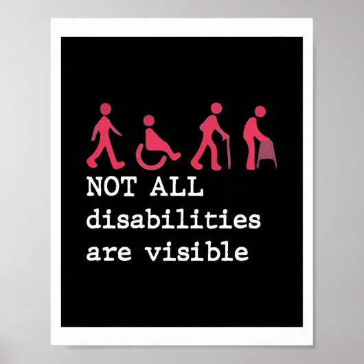 すべての障害が目に見えるクラシックポスター ポスター (正面)