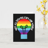 すべての障害が目に見える障害ではない阿波 カード (黄色い花)